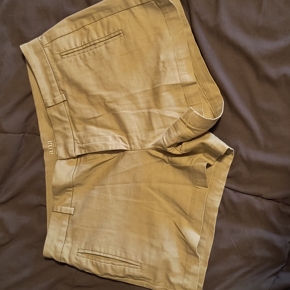 A.N.A. Khaki Twill Shorts